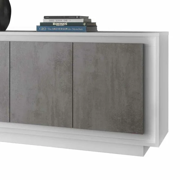 Geradliniges Sideboard In Beton Optik – Crusoe 6