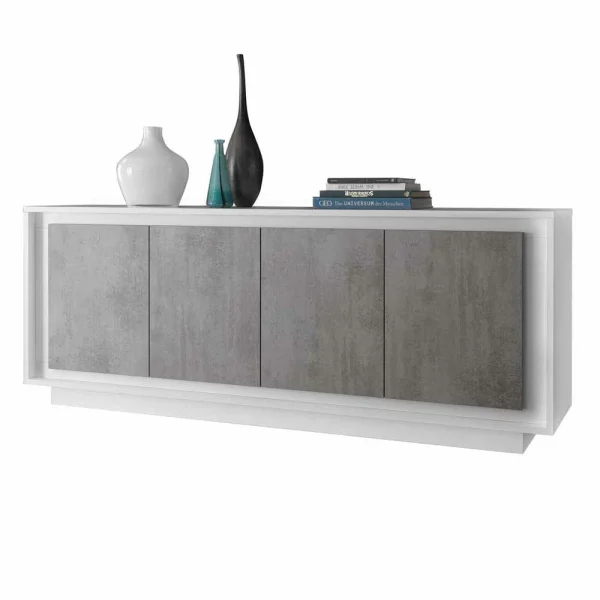 Geradliniges Sideboard In Beton Optik – Crusoe 1