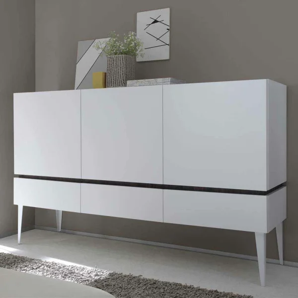 Große Design Kommode In Weiß – Omidas 3