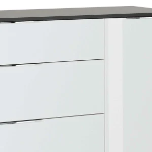 Große Kommode In Anthrazit & Weiß Glas – Hemstri 14