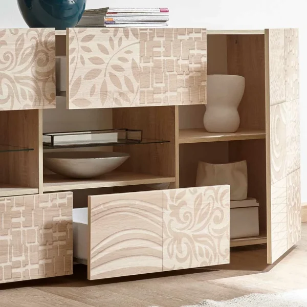 Großes Sideboard In Eiche Sonoma Dekor – Bielvas I 5