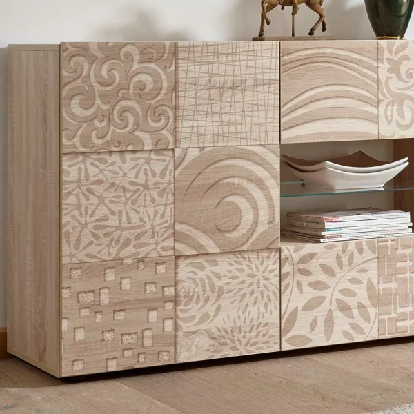 Großes Sideboard In Eiche Sonoma Dekor – Bielvas I 6