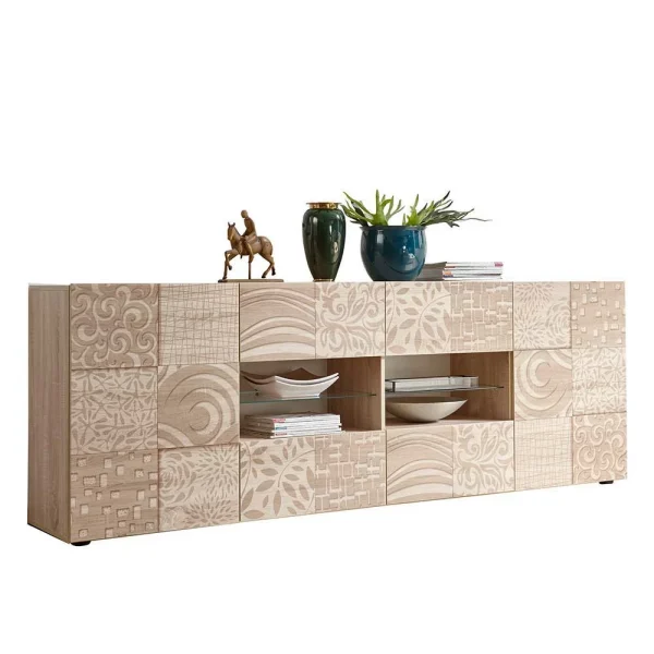 Großes Sideboard In Eiche Sonoma Dekor – Bielvas I 1