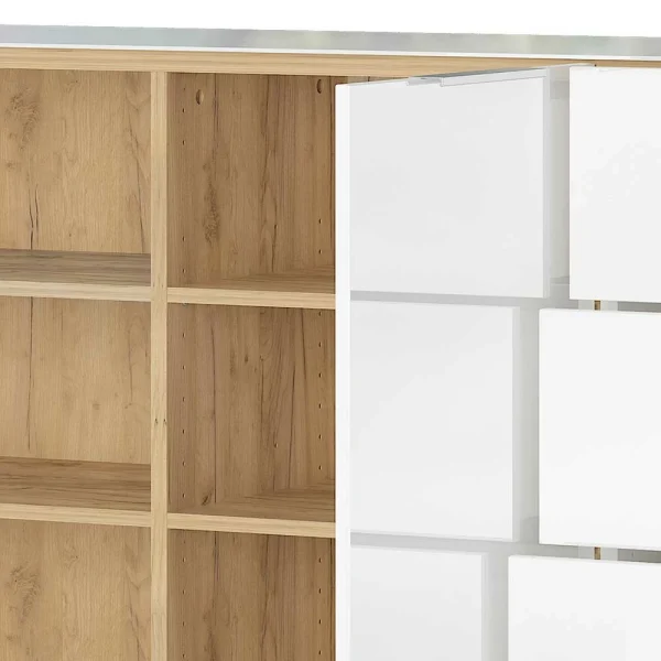 Großes Sideboard In Wildeiche & Weiß – Riodna 7