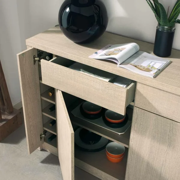Großes Sideboard Cranessa In Sonoma Eiche Dekor 7