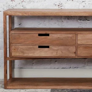 Halboffene Holz Kommode Mit 4 Schubladen – Etersa 9