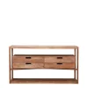 Halboffene Holz Kommode Mit 4 Schubladen – Etersa 17