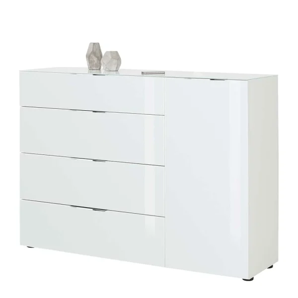 Helle Kommode Mit Tür & 4 Schubladen – Onstruda 3