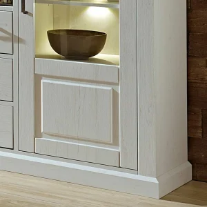 Highboard Rozasa In Weiß Taupe 12
