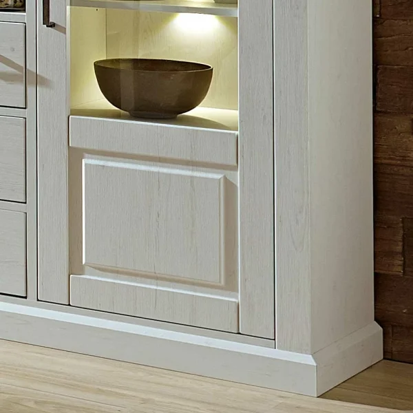 Highboard Rozasa In Weiß Taupe 4