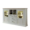 Highboard Rozasa In Weiß Taupe 17