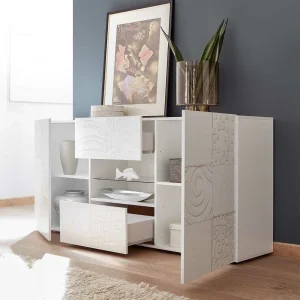 Hochglänzend Lackiertes Sideboard In Weiß – Vascaub 12