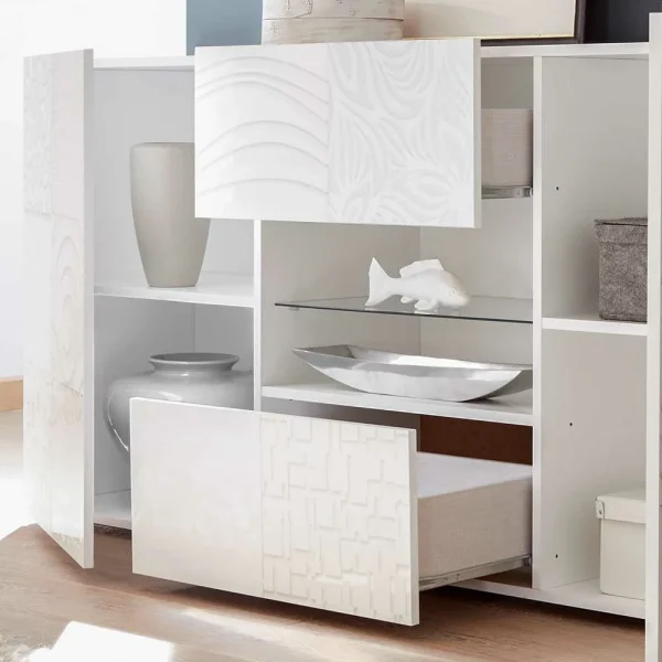 Hochglänzend Lackiertes Sideboard In Weiß – Vascaub 5