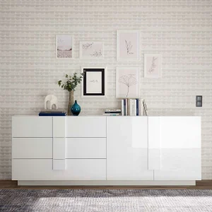 Hochglänzendes Sideboard In Weiß – Kerym 10