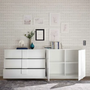 Hochglänzendes Sideboard In Weiß – Kerym 12