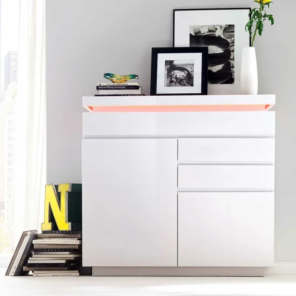 Hochglanz Sideboard Tovic Mit Farbwechsel 3