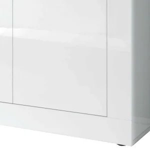 Hochglanz Sideboard In Weiß 4-türig – Sogno 13