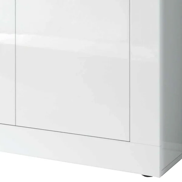 Hochglanz Sideboard In Weiß 4-türig – Sogno 5