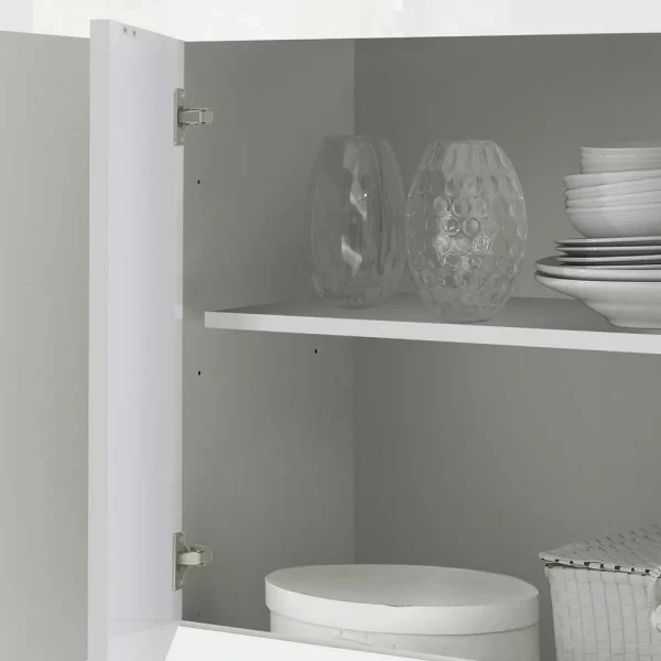 Hochglanz Sideboard In Weiß 4-türig – Sogno 6
