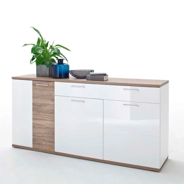 Hochglanz Sideboard In Weiß – Icadro 3