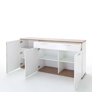 Hochglanz Sideboard In Weiß – Icadro 12