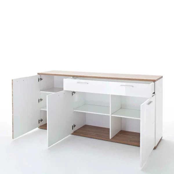 Hochglanz Sideboard In Weiß – Icadro 4