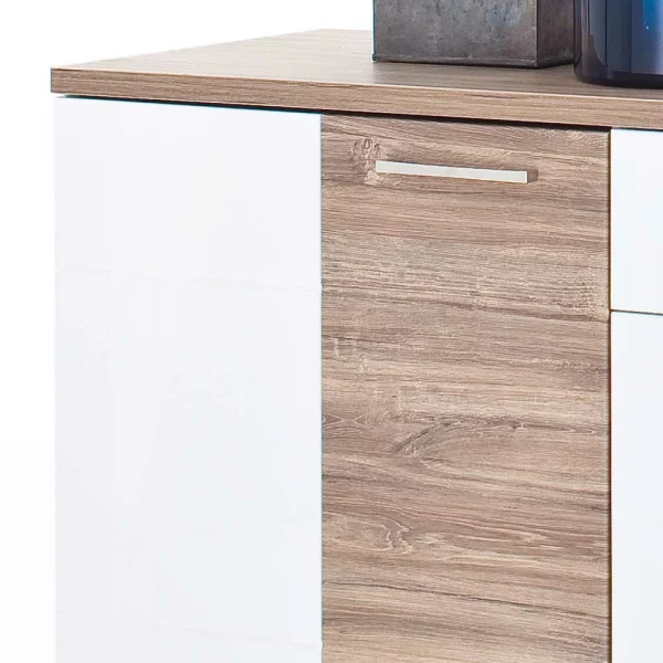 Hochglanz Sideboard In Weiß – Icadro 5