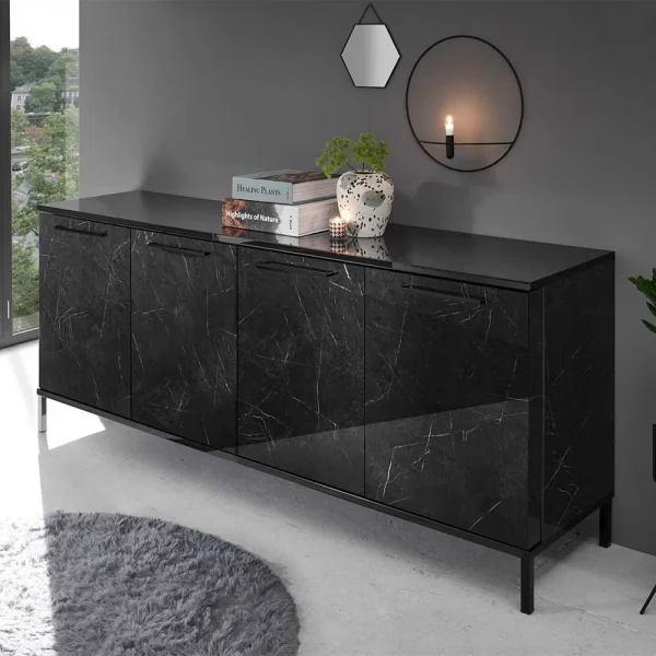 Hochglanz Sideboard Mit 207 Cm Breite – Cabriza 3