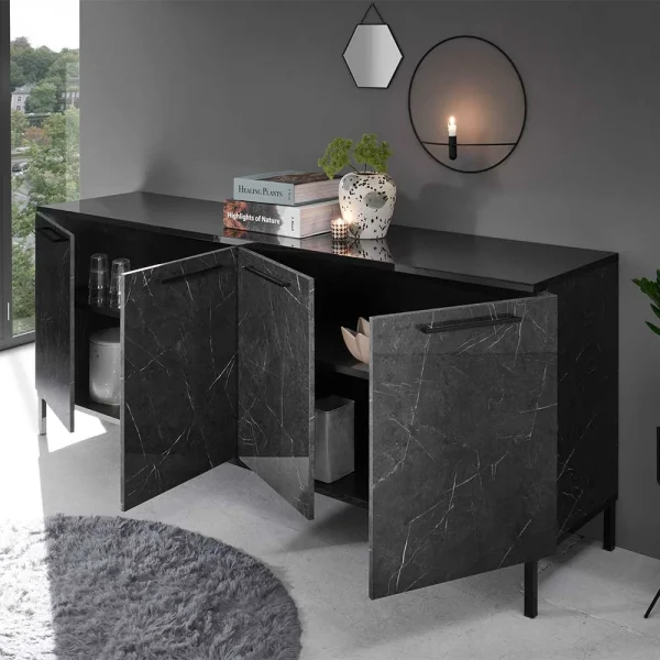 Hochglanz Sideboard Mit 207 Cm Breite – Cabriza 4