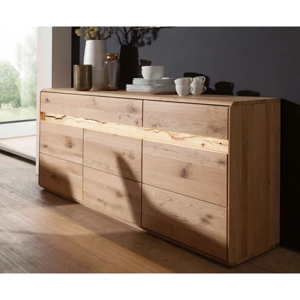 Hochwertiges Wildeiche Sideboard 184x86x44 Cm – Acmida 3