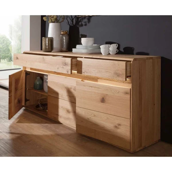 Hochwertiges Wildeiche Sideboard 184x86x44 Cm – Acmida 4