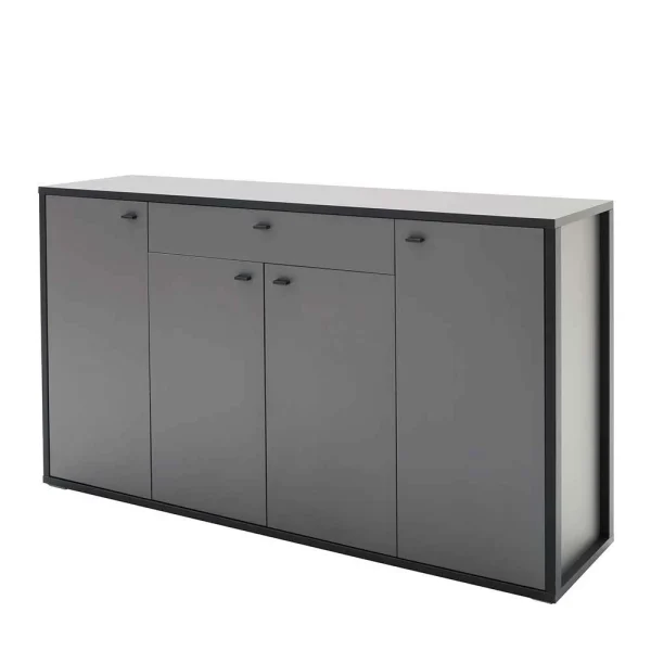 Hohes Sideboard In Grau & Anthrazit – Ridona 1