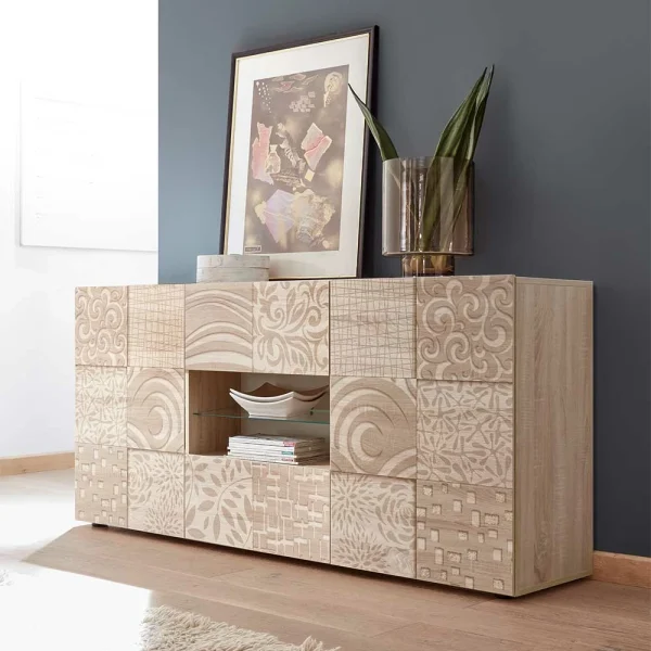 Holzdekor Sideboard In Sonoma-Eiche – Bielvas 3