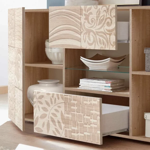 Holzdekor Sideboard In Sonoma-Eiche – Bielvas 5