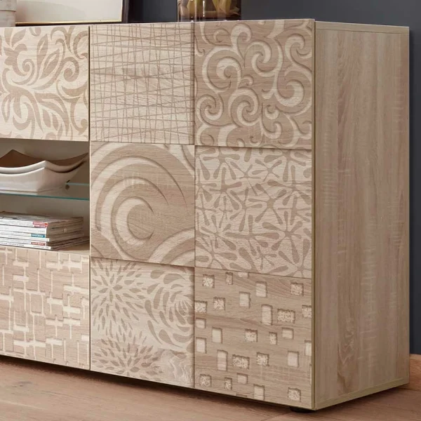 Holzdekor Sideboard In Sonoma-Eiche – Bielvas 6