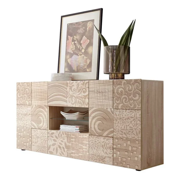Holzdekor Sideboard In Sonoma-Eiche – Bielvas 1