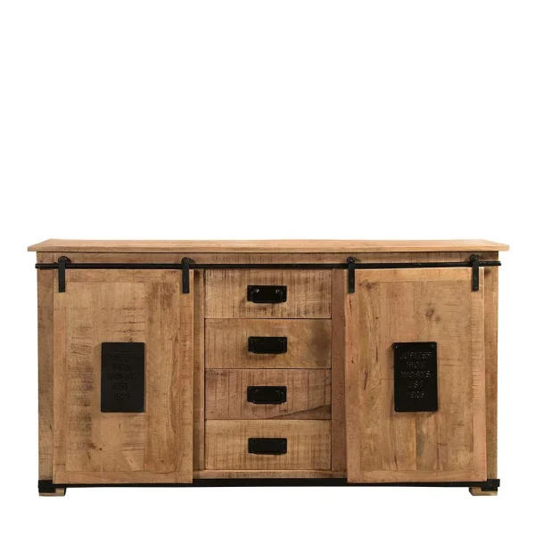 Industrial Sideboard Mit Zwei Schiebetüren – Eswan 3