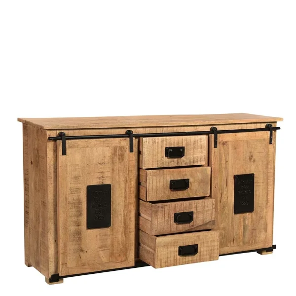 Industrial Sideboard Mit Zwei Schiebetüren – Eswan 4
