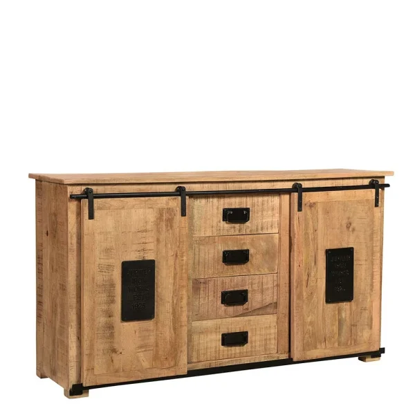 Industrial Sideboard Mit Zwei Schiebetüren – Eswan 1