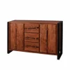Industry Sideboard Aus Akazie Cognac Smantana & Metall Schwarz 14
