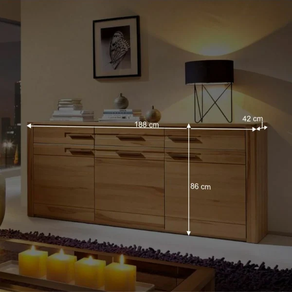 Kernbuche Sideboard Jaena Lackiert 7