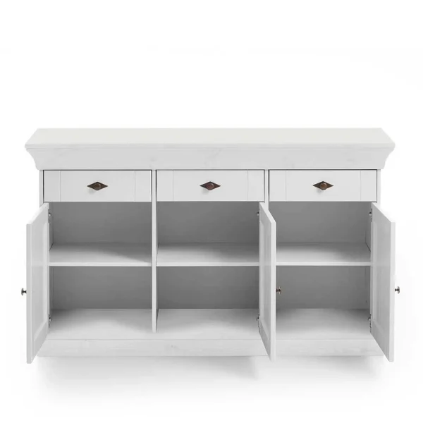 Kiefer Sideboard Satumare In Weiß 4