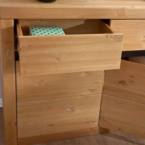 Kiefernholz Sideboard Mit 3 Türen – Filedria 14