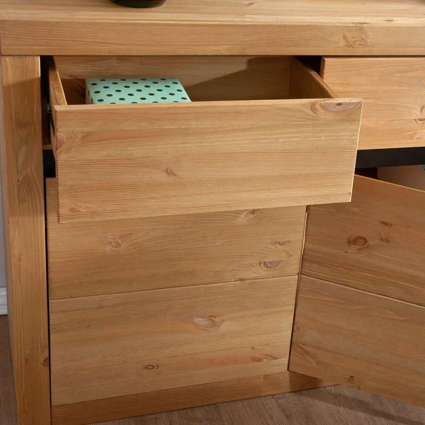 Kiefernholz Sideboard Mit 3 Türen – Filedria 5