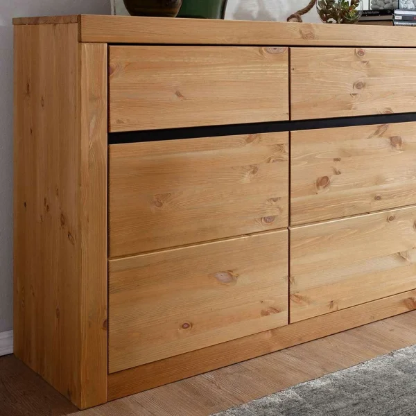 Kiefernholz Sideboard Mit 3 Türen – Filedria 7