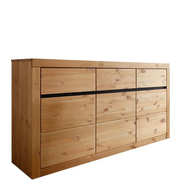 Kiefernholz Sideboard Mit 3 Türen – Filedria 1
