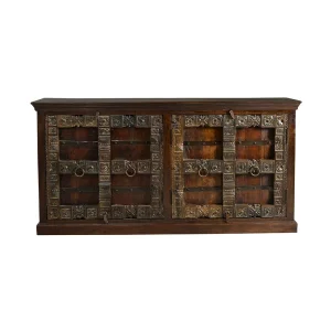 Kolonialstil Sideboard Solapura In Dunkelbraun Antik 8