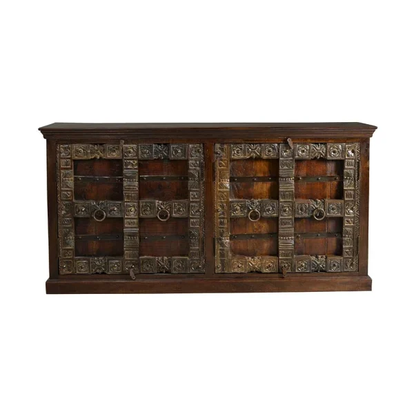 Kolonialstil Sideboard Solapura In Dunkelbraun Antik 3