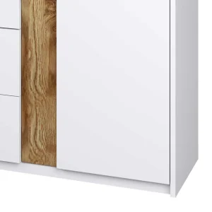 Kombi Sideboard In Weiß & Asteiche – Solvidda 15