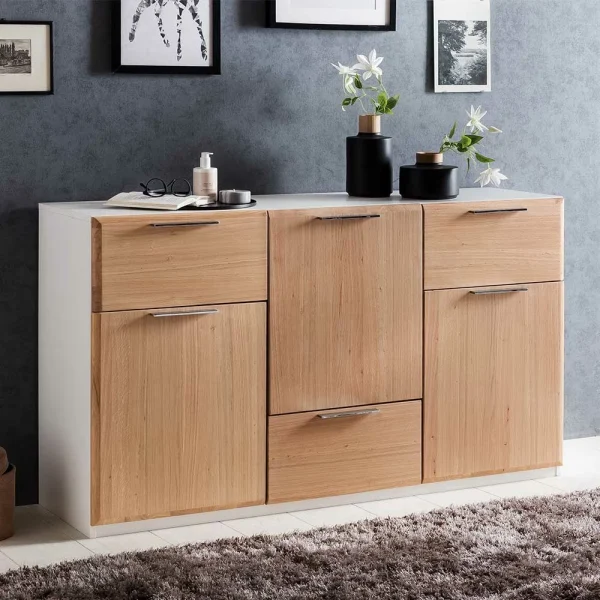 Kommode In Asteiche Bianco & Weiß – Rodicco 3